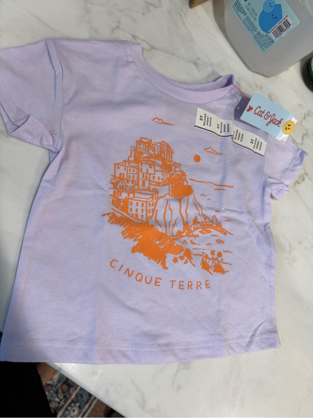 Cat and Jack 3t Italy cinque Terre t shirt nwt